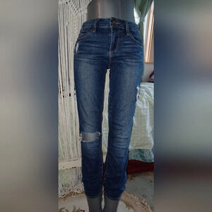 Articles of Society Distressed Blue Denim Skinny Jeans